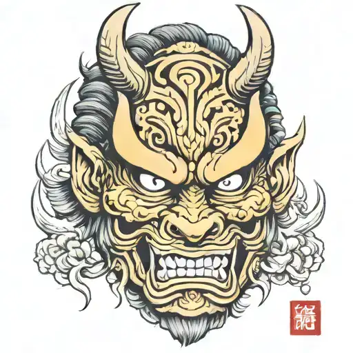 Samurai Oni Mask Vs Hnnya Mask