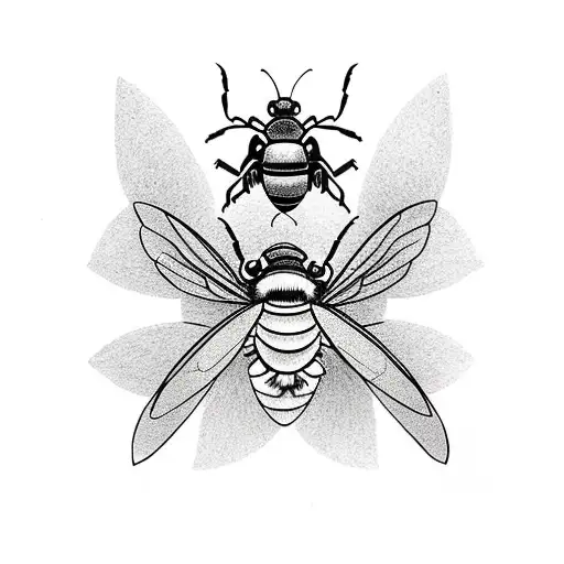 Male Carpenter Bee Covered In Pollen