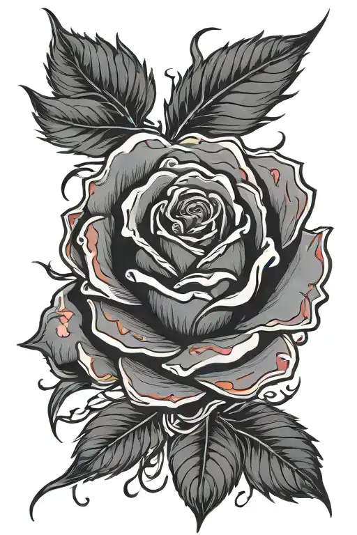 Rose Tattoo Signed And Sealed In Blood Dripping