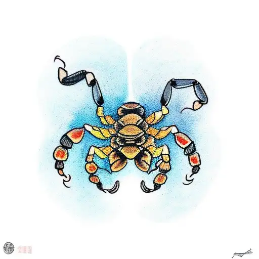 Scorpion With Small Flower