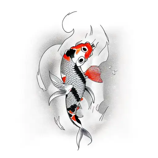 Koi Fish With A Latter A