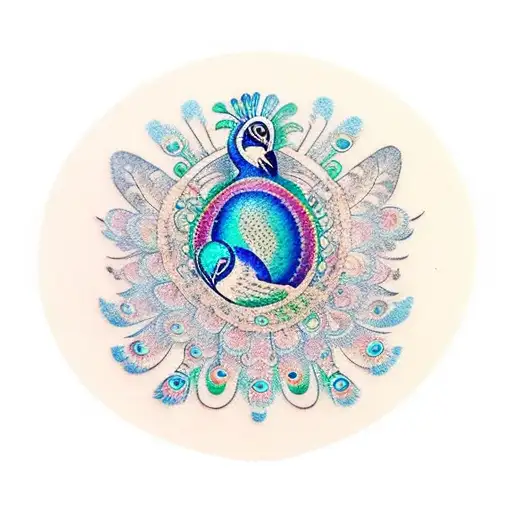 Peacock With Disco Ball