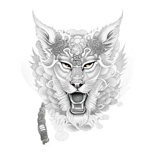 A Realistic Portrait Of Seiya In Dotwork Style