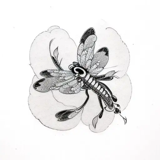 Plum Blossom Koi Marigold Poppy Dragonfly