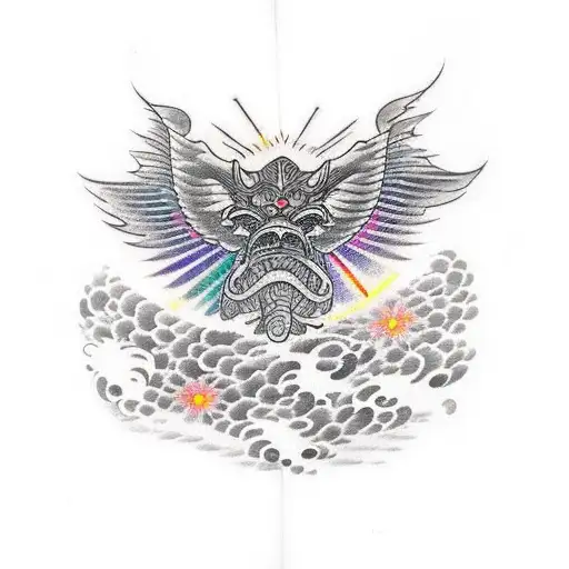 A Tattoo Of An Open Book With Rays Of Light Bursting Out Of It