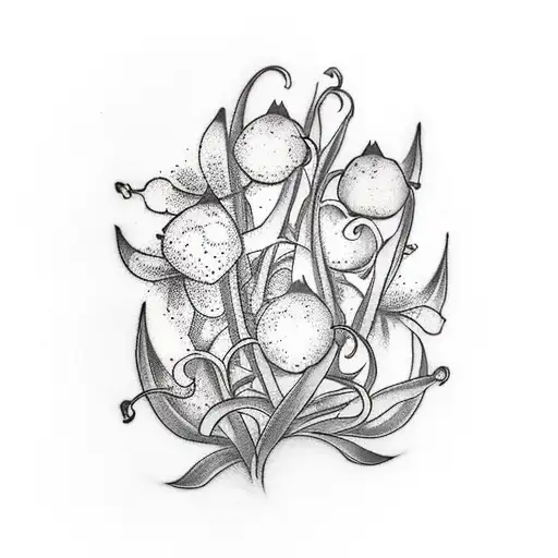 Lily Of The Valley And Circles