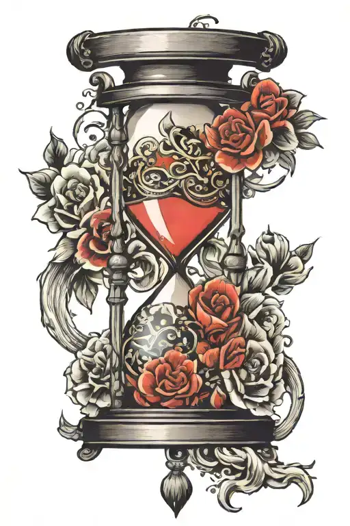 Hourglass And Heart