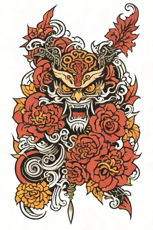 Christian Japanese Style Tattoo Design Inspired