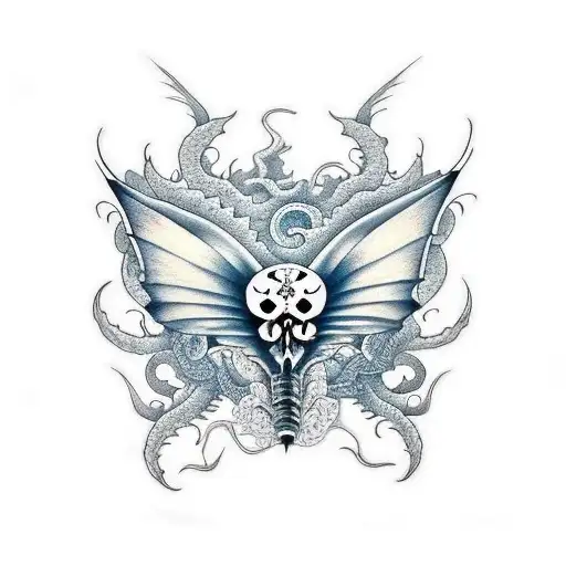 Butterfly Skull Dragon