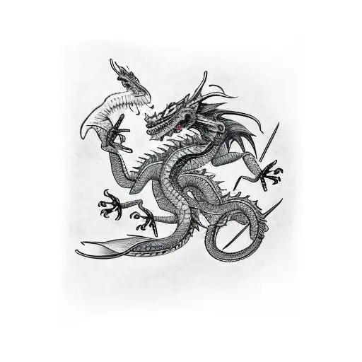 Dragon Versus Scorpion