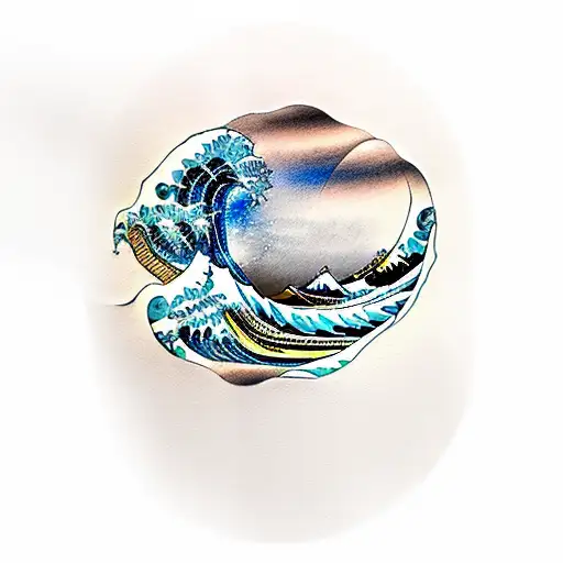 The Great Wave Off Kanagawa Koi Fish