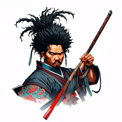 Afro Samurai Anime Character