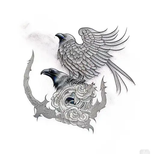 Grim Reaper With Ravens