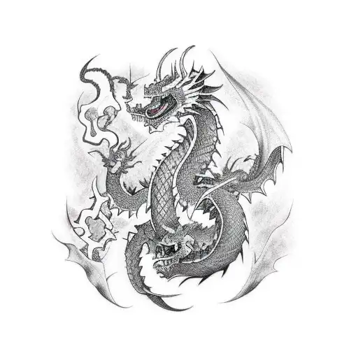 Sleeve Dragon And Demon