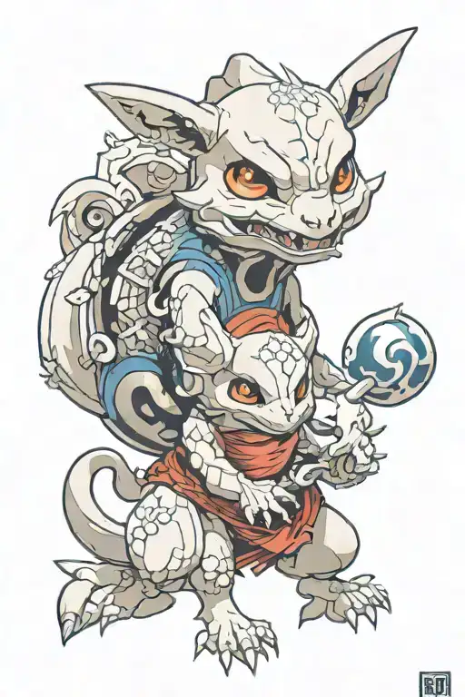 Cubone Pokemon With Sans Mask