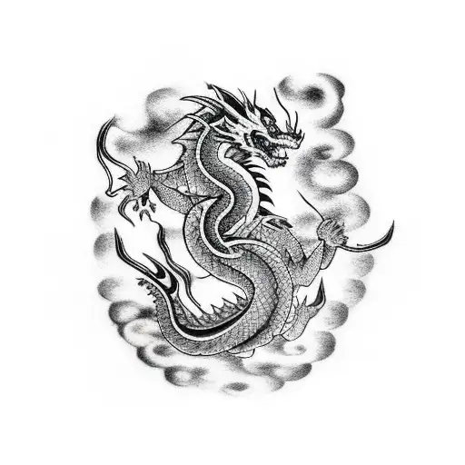 Shoulder To Hip Dragon