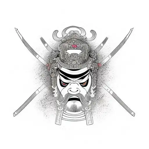 Samurai Mask Waves