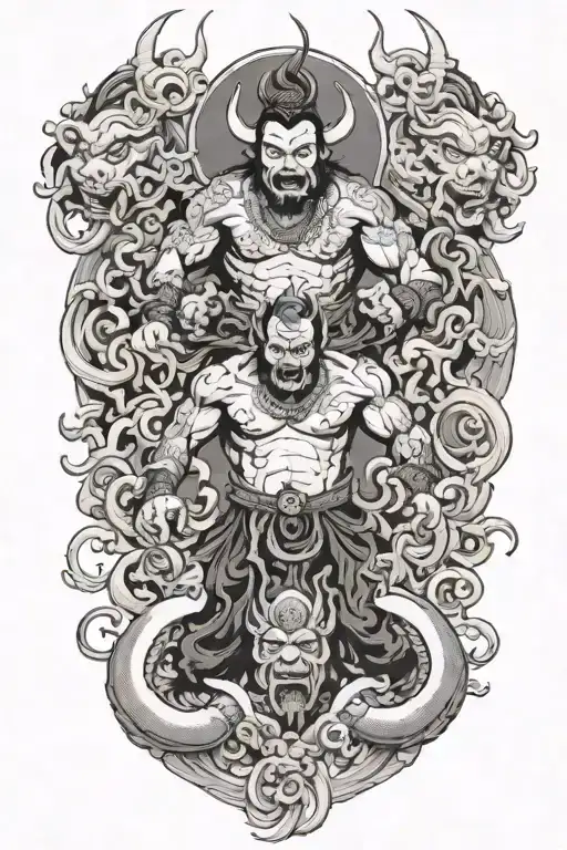 Indian Fighting Demons