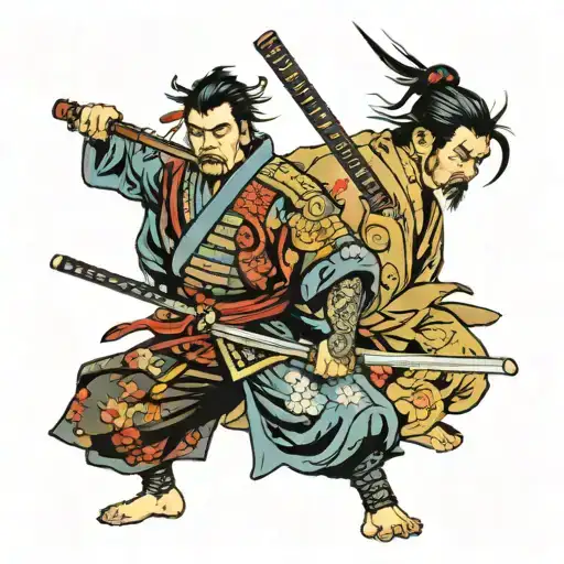 Ronin Samurai Warrior Holding