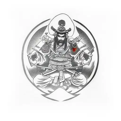 Samurai Sitting Down