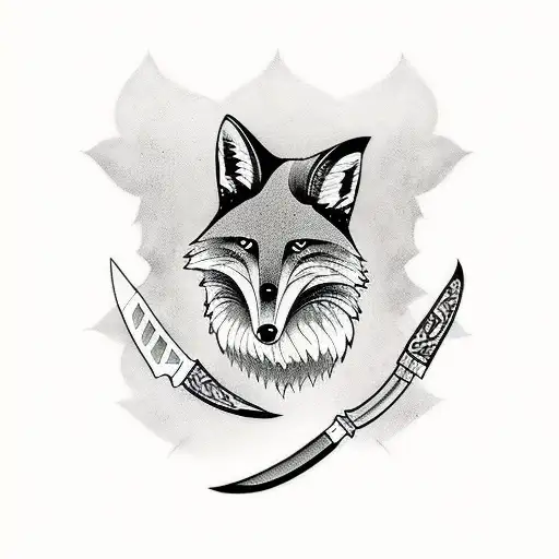 Fox With Knife
