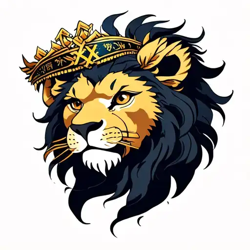 Lion With A Corwn With Star Of David