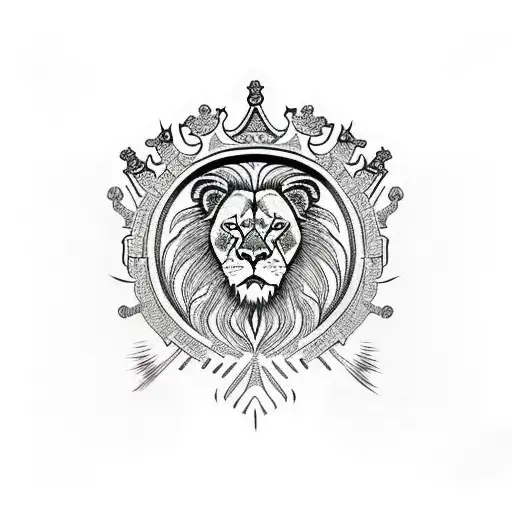 Lion Of Judah With A Crown