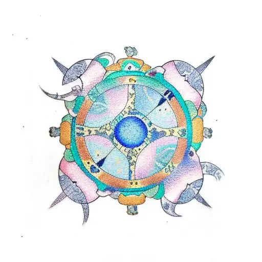 Pisces Sign With Constellation