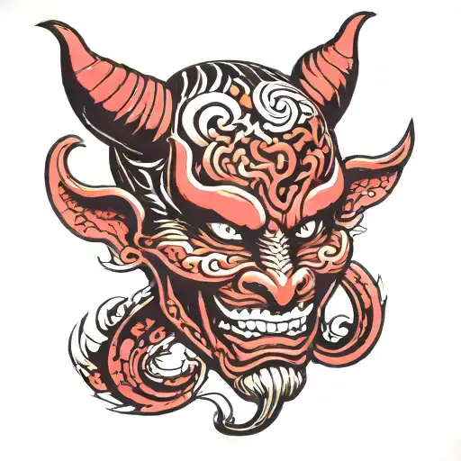 Female Devil Drama Masks