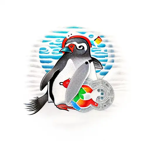 Linux Penguin Crushing Windows Logo