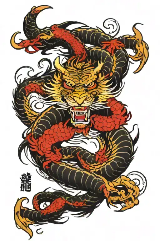 Dragon Snake Tiger Horse