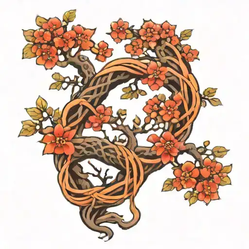 Japanese Miniature Tree Intertwined