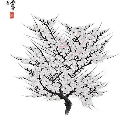 Sakura Tree And Samurai