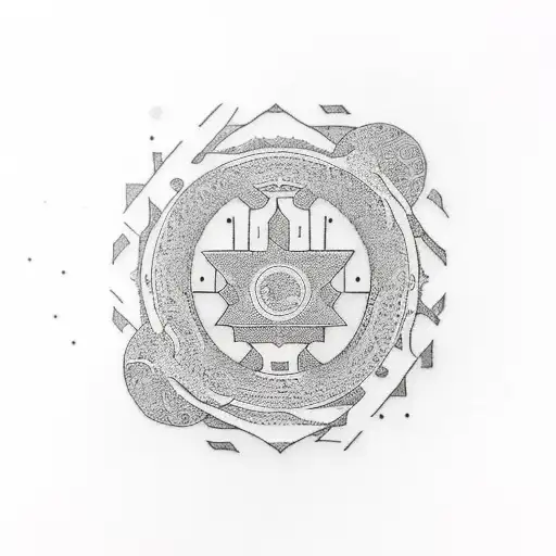 Japanese Symbol Harmony Minimalistic