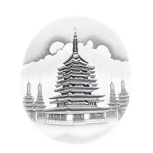 Buddhist Pagoda From Kalmykia