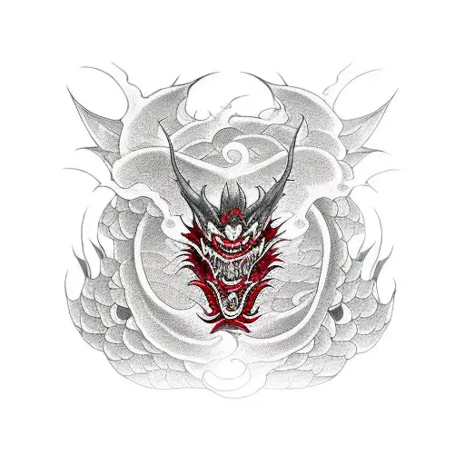 2 Black And Red Dragon