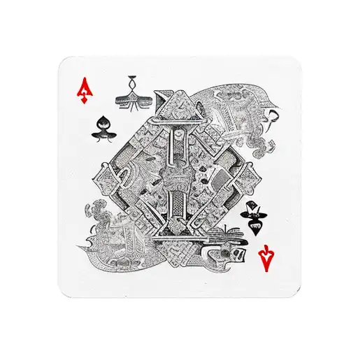 A Royal Flush Hand Of Cards With Casino Chips And Dice Scattered Around
