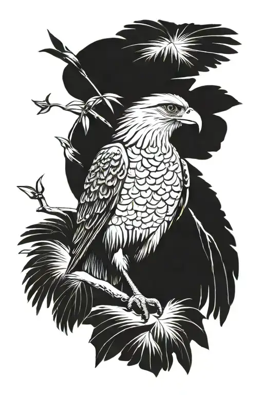 The Salahdin Eagel Ober The Ishtar Star Ober Palms As Rivers