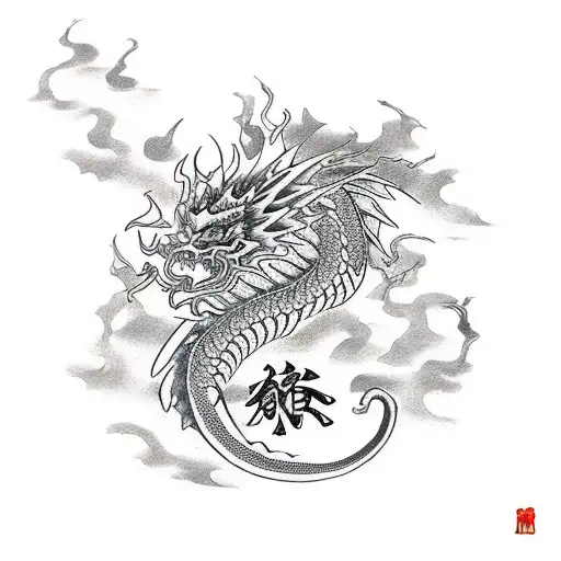Red Chinese Dragon Mother