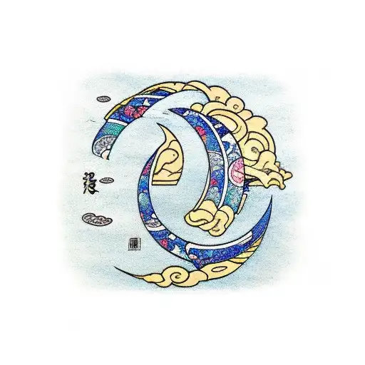 Half Moon With Letter S And Mmxxiii