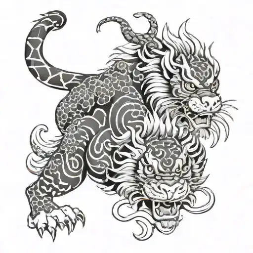 Monkey Dragon And Tiger