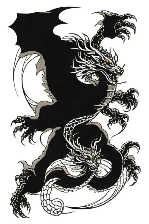 Dragon Round Samurai