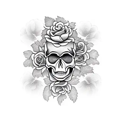 Skull And Roses