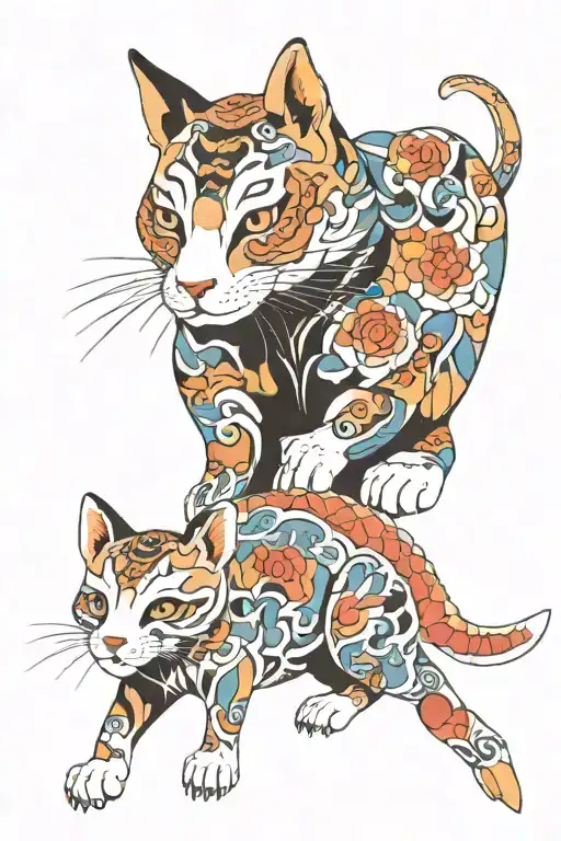 Mother And Adopted Son Represented By Animals Hidden