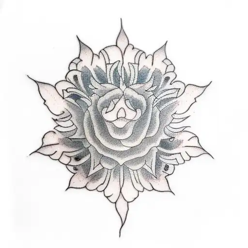 Ricinus Tattoo With Color