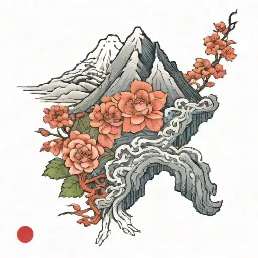 The Anorexia Tatoo Hidden In A Mountain Fine Line