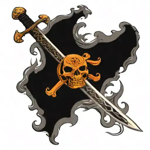 Sword Surounded By Death