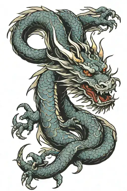 Dragon Wrapped Loosely Infront