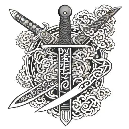 Sword Surounded By Letter Takanashi