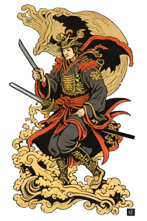 Saint Michael As A Samurai